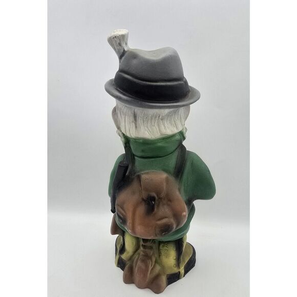 Vintage West Germany Garden Gnome ( A 105 ) Hunter W/ Rifle And Dog - Picture 6 of 13